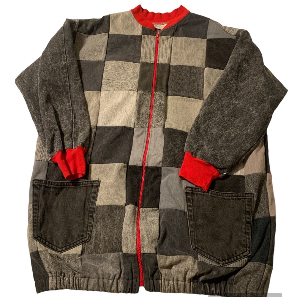 Vintage Rose Ann Originals Up Cycled Denim Patchwork Jacket